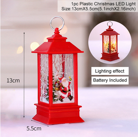 1pc 10 Led Battery Operated Red Lantern String Lights, Including